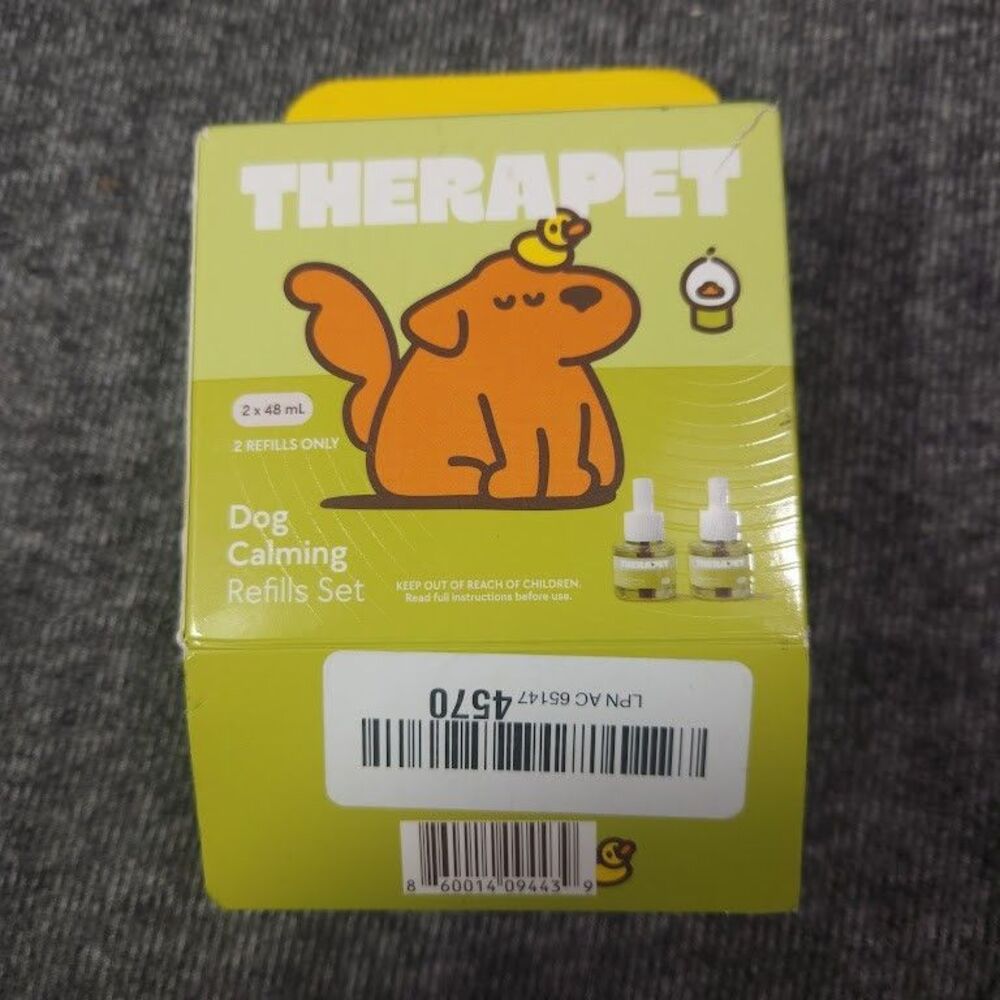 New Therapet MD 60-Day Dog Calming Diffuser REFILLS ONLY for Stress Open Box